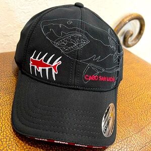 Brand New Rare Caribbean Side Cabo San Lucas, Mexico Black Shark 🦈 Baseball Cap